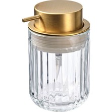 Sıvı Sabunluk, Cam-Altın Rengi, 350 ml