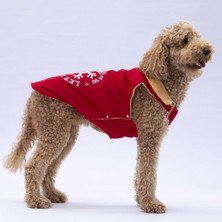 Kırmızı Yukon Büyük Irk Köpek Yeleği Köpek Kıyafeti Köpek Yağmurluk
