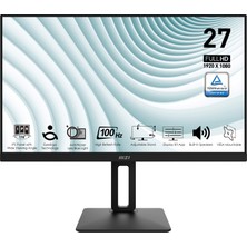 Msı 27" Pro MP271AP 1920X1080 (Fhd) 16:9 Flat IPS 100HZ 1ms Adaptıve-Sync Pıvot Monıtor