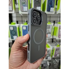 TrendyTech iPhone 16 Pro Max Uyumlu Kamera Lens Koruma Hediyeli Magsafe Özellikli Standlı Lüks Kılıf