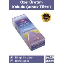 Özel Üretim Dinginlik Veren Meditasyon Çakra Enerji Rahatlatıcı Kokulu Çubuk Tütsü 6 x 20 Adet