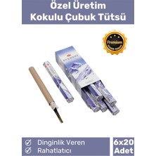 Özel Üretim Dinginlik Veren Meditasyon Çakra Enerji Rahatlatıcı Kokulu Çubuk Tütsü 6 x 20 Adet