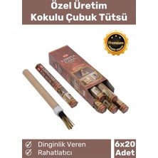 Özel Üretim Dinginlik Veren Meditasyon Çakra Enerji Rahatlatıcı Kokulu Çubuk Tütsü 6 x 20 Adet