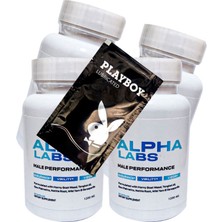 Playboy Jel + Alpha Labs Erkeklere Özel Soft Jel Formunda 60'lı x 4 adet