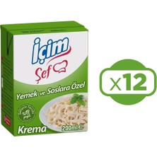 Içim Krema Yemeklere ve Soslara Özel 200 ml x 12 Adet