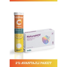 Mdc C Vitamini, D Vitamini ve Çinko Efervesan Tablet & Naturahot Avantajlı Paket