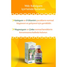 MDC Kalsiyum Şurup (Kalsiyum, Magnezyum, Çinko, D Vitamini) 150 ml