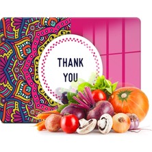 Decovetro Cam Kesme Tahtası ve Sunumluk Thank You Desenli 20x30 Cm