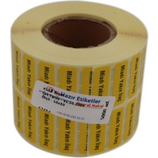 Miladı Yakın Ilaç Etiketi 30MM x 10MM 5000 Adet Kuşe Rulo Etiket