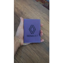 Efe Deri Renault Deri Dikişli Araç Ruhsat Kılıfı Kabı Oto Ruhsatlık Araba Ruhsat Koruyucu