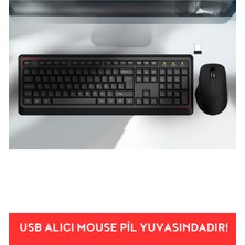 Rever Kablosuz Klavye Mouse Seti Türkçe Q Klavye