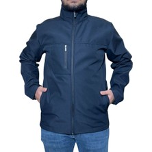 Erkek Softshell Kışlık Outdoor Fermuar Cepli Içi Şardonlu Rüzgar ve Su Geçirmez Mont