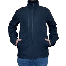 Erkek Softshell Kışlık Outdoor Fermuar Cepli Içi Şardonlu Rüzgar ve Su Geçirmez Mont