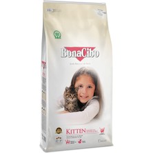 BonaCibo 15 kg Premium Kalite Tavuklu Yavru Kedi Maması Kitten Tüm Irklar İçin