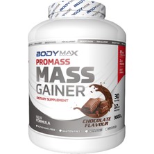 Bodymax Promass Mass Gainer 3600 gr Çikolata Aromalı + Amino Asit 400 Tablet + Shaker