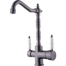 Yedi Yapı Rustik Arıtmalı Mutfak Evye Bataryası Füme