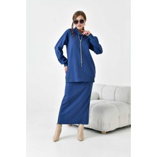 FTZ Women Kadın Etekli Takım  İndigo 30911