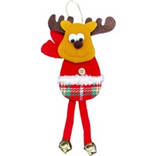 Kidspartim Yılbaşı Kabartma Figür Geyik Zilli 30 cm