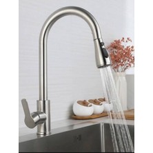 Yedi Yapı Spiralli Fonksiyonel Başlıklı Mutfak Evye Bataryası Inox
