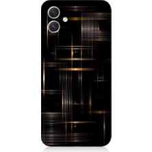 Teknomeg Samsung Galaxy A04 Uyumlu Soyut Çizgiler  Desenli Silikon Kılıf