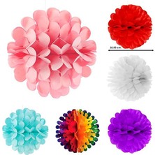 Süsle Bebek ve Parti Kağıt Çiçek Top Süs - 35 cm