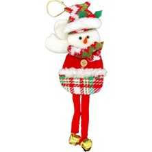 Kidspartim Yılbaşı Kabartma Figür Kardan Adam Zilli 30 cm