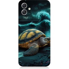 Teknomeg Samsung Galaxy A04 Uyumlu Deniz Kaplumbağası  Desenli Silikon Kılıf