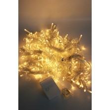 Hazar Led 3 x 3 Metre Perde Led Işık Gün Işığı 8 Fonksiyonlu Eklenebilir Dekoratif Led Işık Yılbaşı Süsü