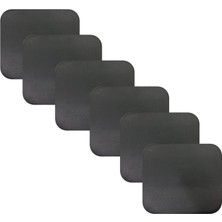 Knsz oturma minderi 6 lı mazlum syh suni deri tel sandalyesi oturma yeri için