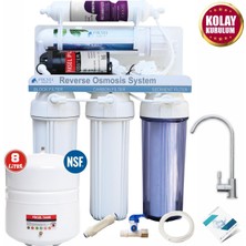 Piksel Aqua 5 Aşamalı Pompalı RO Membranlı Açık Kasa Su Arıtma Cihazı