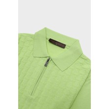 Kadir Büyükkaya Fermuarlı Polo Yaka Kısa Kol Erkek T-Shirt