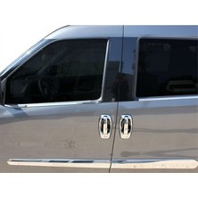 Almilox Oto Aksesuar Fiat Doblo 2010- Set Cam Çıta-Ayna Kapağı