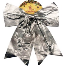 Kidspartim Yılbaşı Fiyonk Saten Parlak 25 cm Gümüş