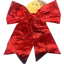 Kidspartim Yılbaşı Fiyonk Saten Parlak 25 cm Kırmızı