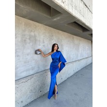 Sindi Moda Camelia Tek Kol Saten Abiye 582922