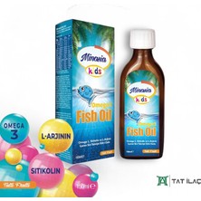 Minasia Kids Fish Oil Omega 3, Sitikolin Ve L-Arjinin Içeren Balık Yağı Şurup