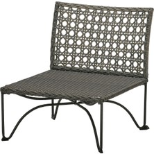 Hobiurun Tekli Bahçe Koltuğu, Koyu Gri, Mindersiz