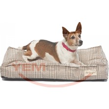 Pet Comfort Lima  Bej Kareli Köpek Yatağı S 70x40cm