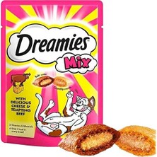 Dreamies Mix Sığır Etli ve Peynirli Kedi Ödülü 60 gr (12 Adet)