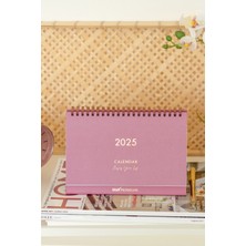 Matt Notebook 2025 Masaüstü Planlayıcı Takvim Bordo