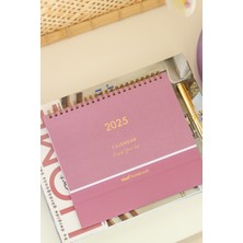 Matt Notebook 2025 Masaüstü Planlayıcı Takvim Bordo