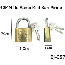 Ito Pirinç Sarı Asma Kilit 40MM