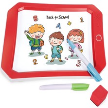 Learning Fun Sesli LED Işıklı Neon Renkli Silinebilir Eğitici Tablet Kalem ve Silgi Hediyeli