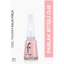 Nail Enamel Yoğun Renk Veren Uzun Süre Kalıcı Parlak Oje (077 Light Pink) 8682536035743