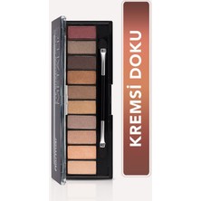 Flormar-Yoğun Pigmentli ve Kremsi Dokulu Eyeshadow Palette 10 Renkli Far Paleti (004 Metalik Renk Tonları) 8690604551705