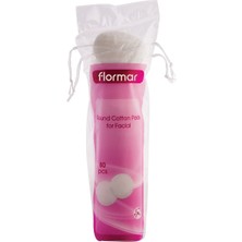 Flormar Round Cotton Pads For Facıal Disk Pamuk 80 Li