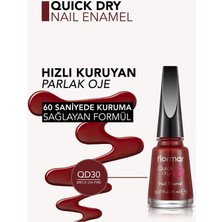 Flormar Quick Dry Hızlı Kuruyan İnce Yapılı & Parlak Bitişli Oje