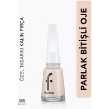 Nail Enamel Yoğun Renk Veren Uzun Süre Kalıcı Parlak Oje (305 Beige Latte) 8682536035835