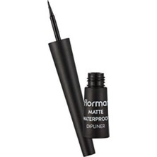 Matte Yoğun Renk Veren Suya Dayanıklı Mat Eyeliner (001 Black) 8690604536481