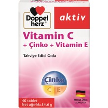 Doppelherz Aktiv Vitamin C+ Çinko+ Vitamin E 40 Tablet